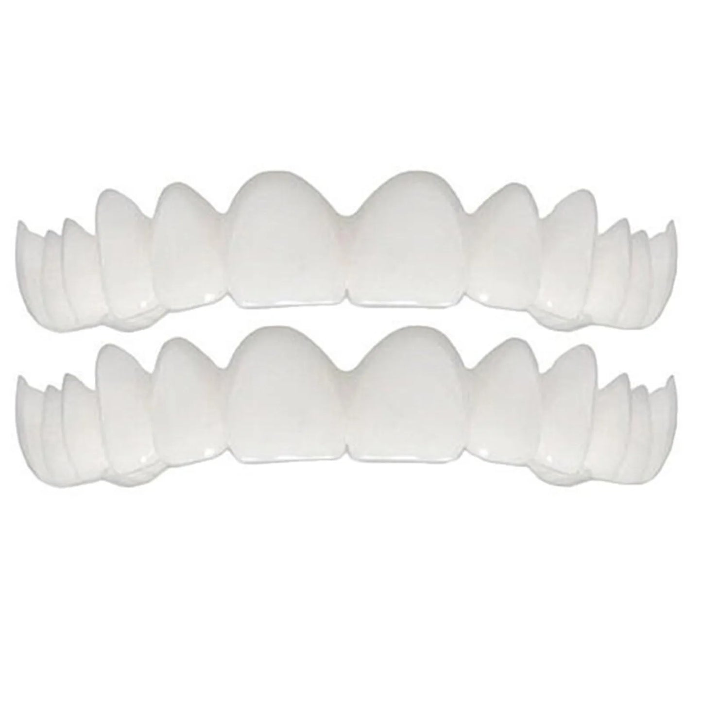 Upper Lower Temporary Comfort Fit Fake Teeth Cosmetic Denture Smile Veneers False Teeth Brace Cover With Gutta Percha Glue