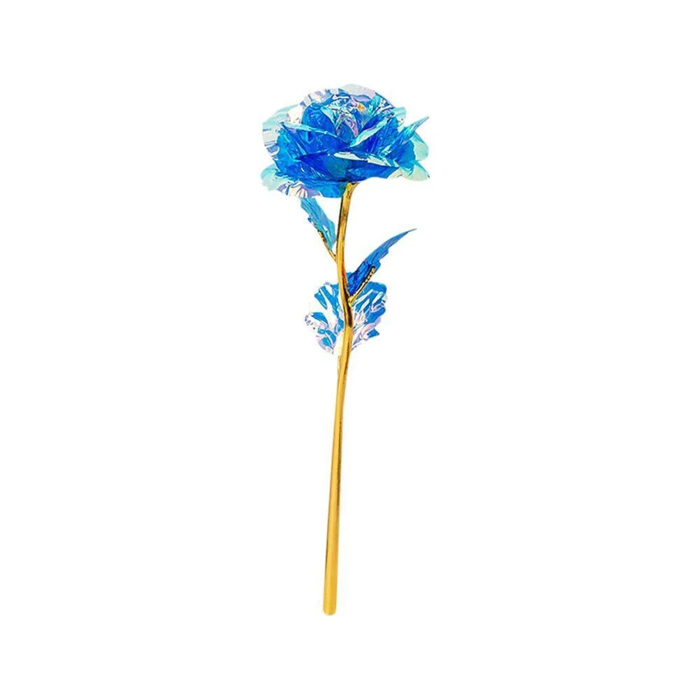 Led Valentine's Day Mother's Day Gift 24K Foil Plated Roses Artifical Flowers Wedding Decor Lover Lighting Roses Creative Gift