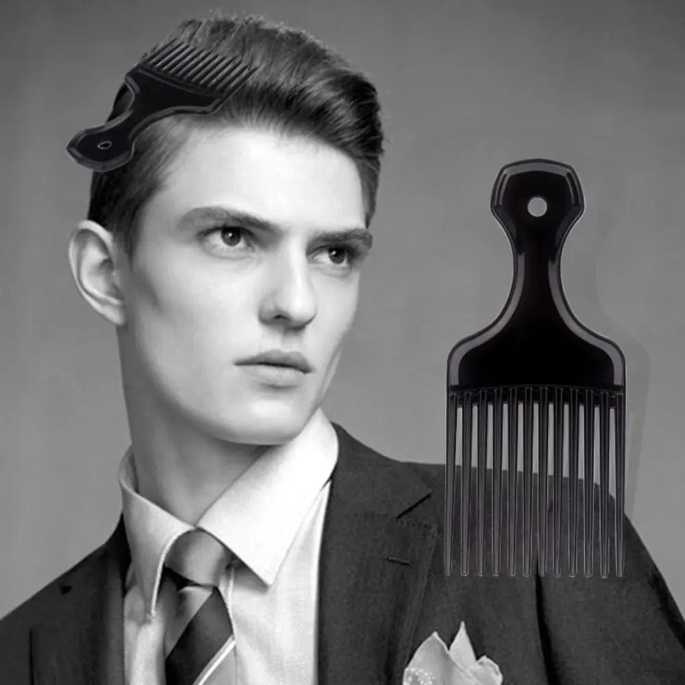Hair Styling Tools Plastic Fork Hairbrush Black Wide Teeth Insert Hair Combs Professional Anti-Static Pick Comb Women/Men