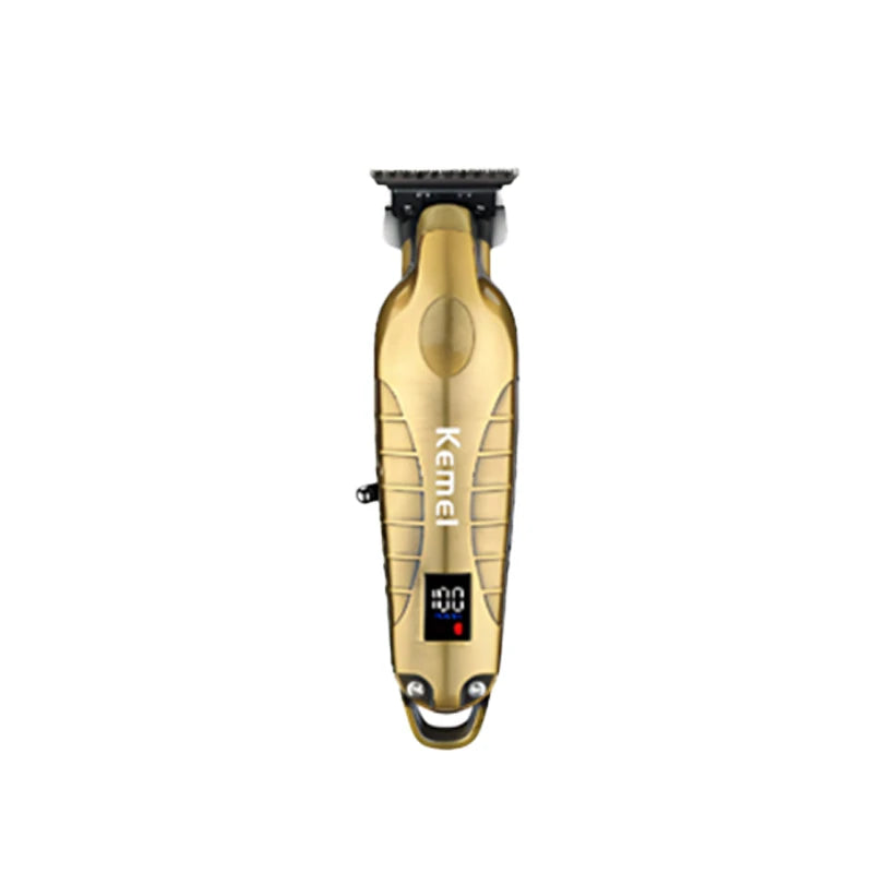 Kemei Km-2293 Barber Cordless Hair Trimmer 0mm Zero Gapped Carving Hair Clipper Professional Electric Finish Cutting Machine