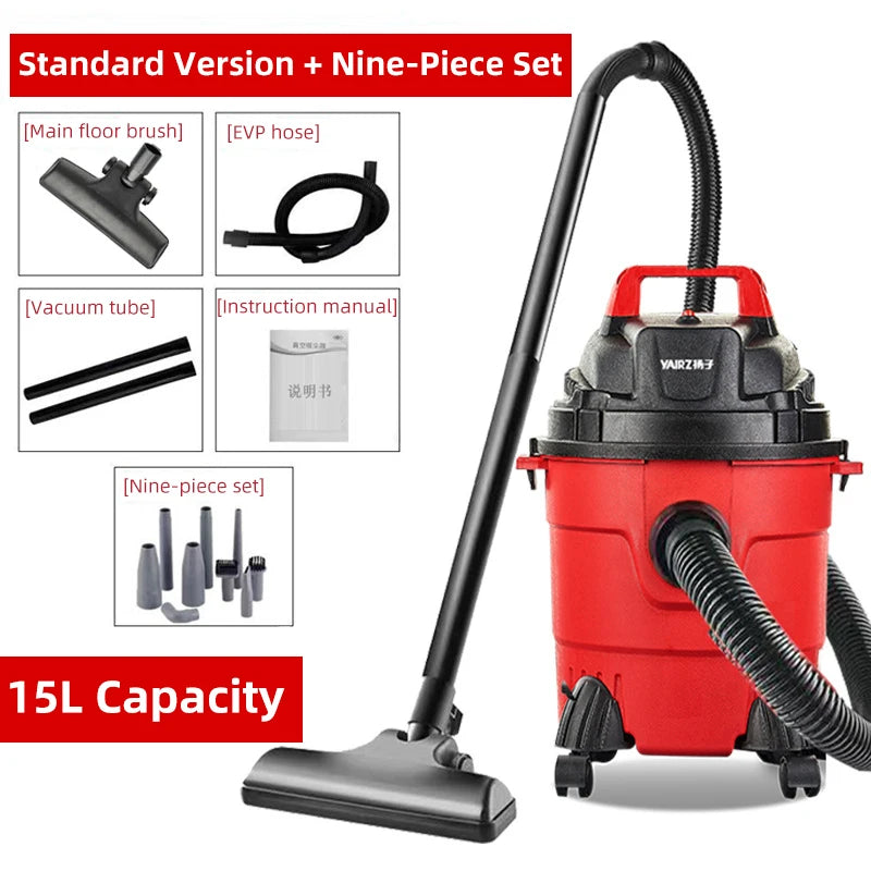 Multifunctional Vacuum Cleaner With Dust Collection Function Suitable for Home Garage Workshop Industrial Dry Wet Cleaning