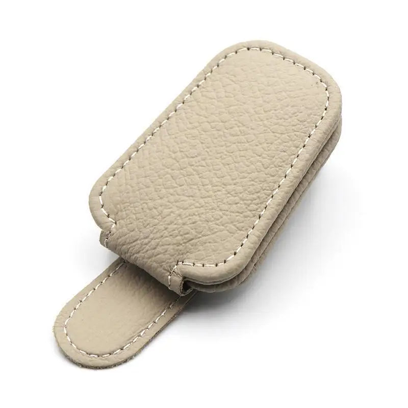 1pcs Universal Car Sunglasses Holder Multi-Functional Ticket Portable Bracket Magnetic Oxhide Sunshade Storage Boxs Auto Parts 