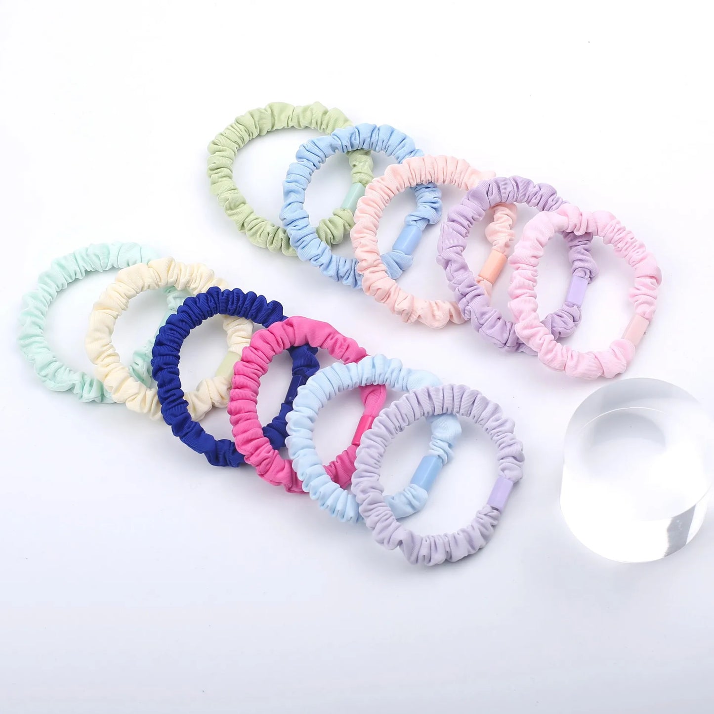 10PCS/Set Macaron Elastic Hair Bands Scrunchies Hair Ties Women Girls Candy Colorfuls Ponytail Rubber Bands Hair Accessories