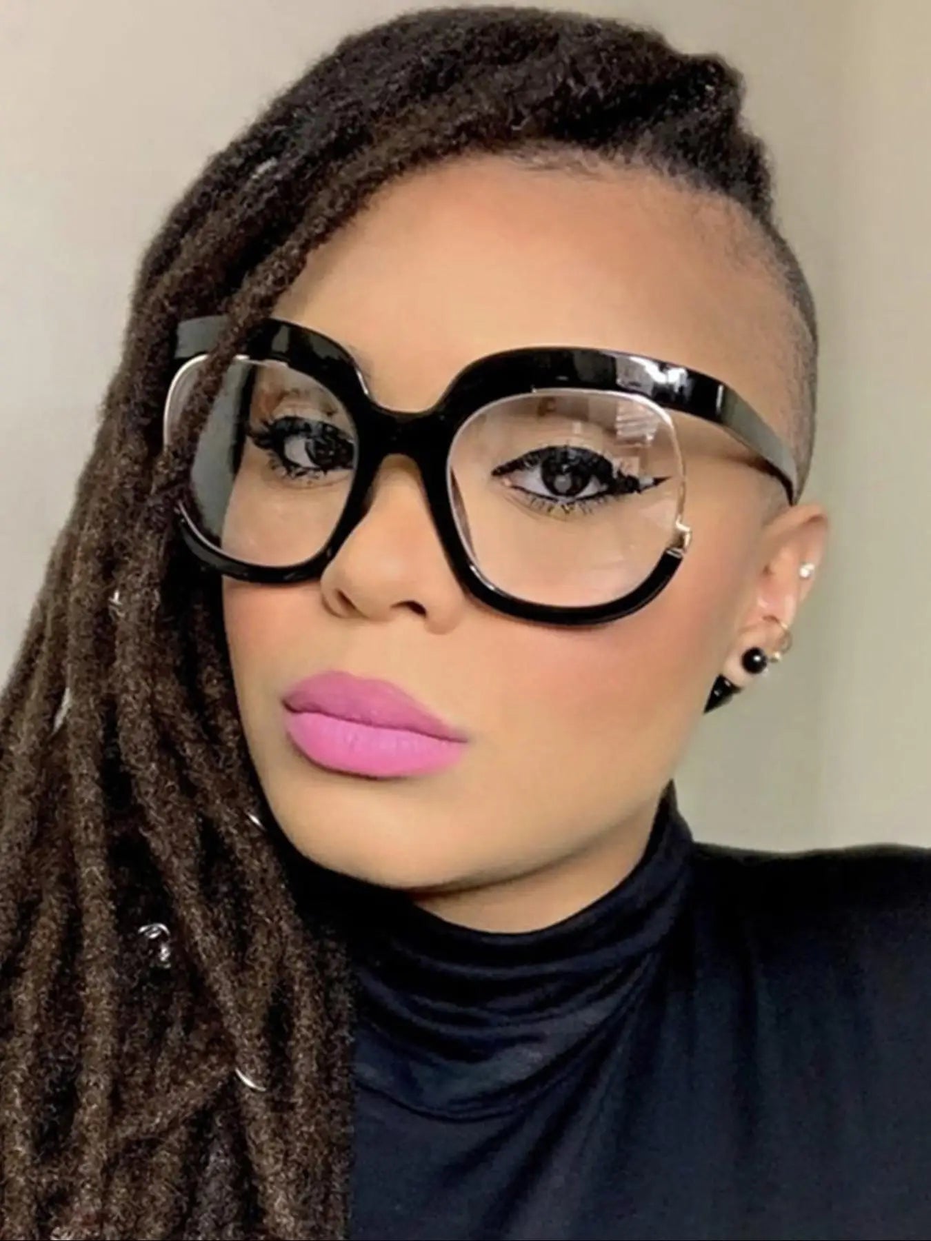 Fashion Owl Shapes Frame Glasses for Women Trendy Clear Lens Eyewear