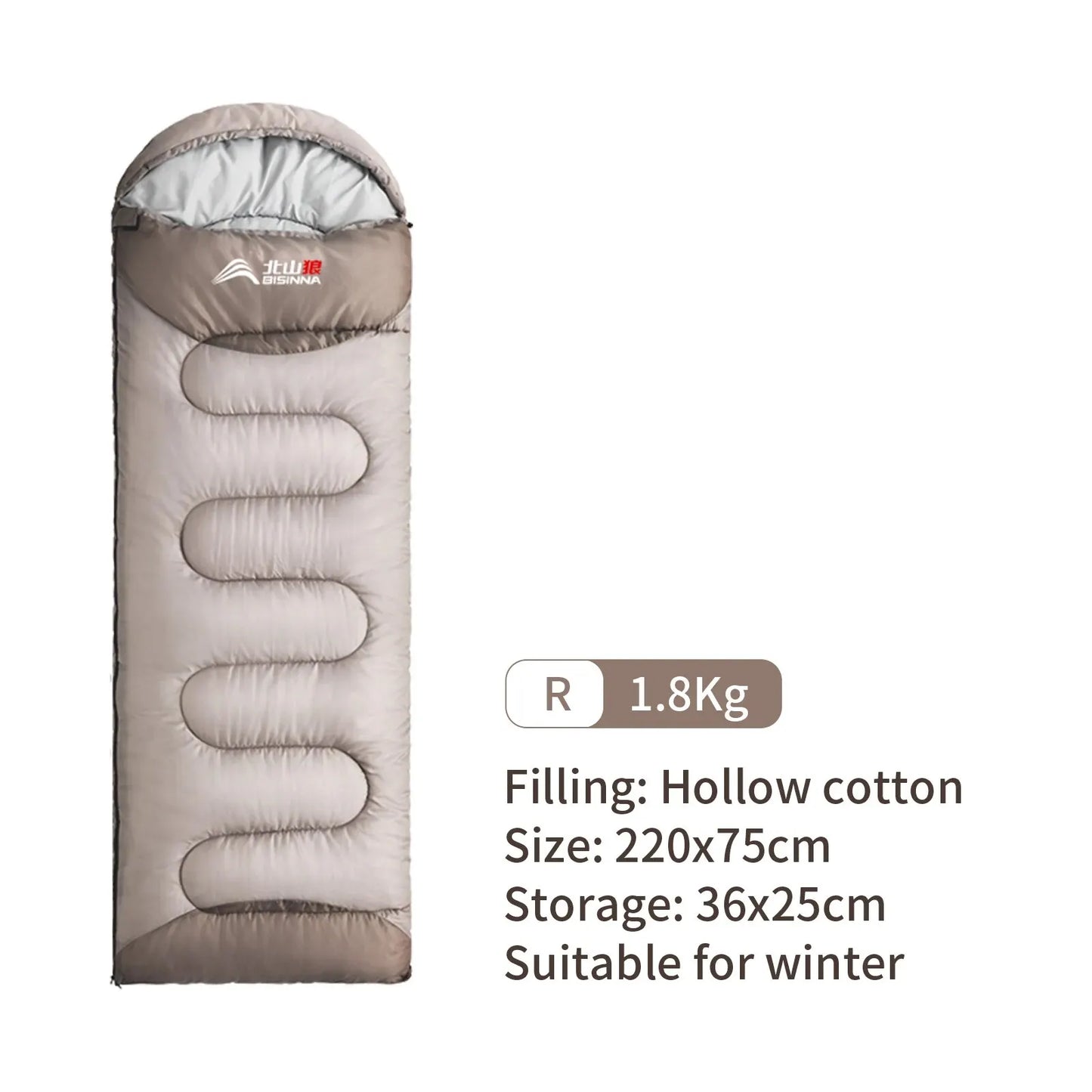 BISINNA Camping Sleeping Bag Ultralight Waterproof Winter Warm Envelope Backpacking Sleeping Bags for Outdoor Traveling Hiking