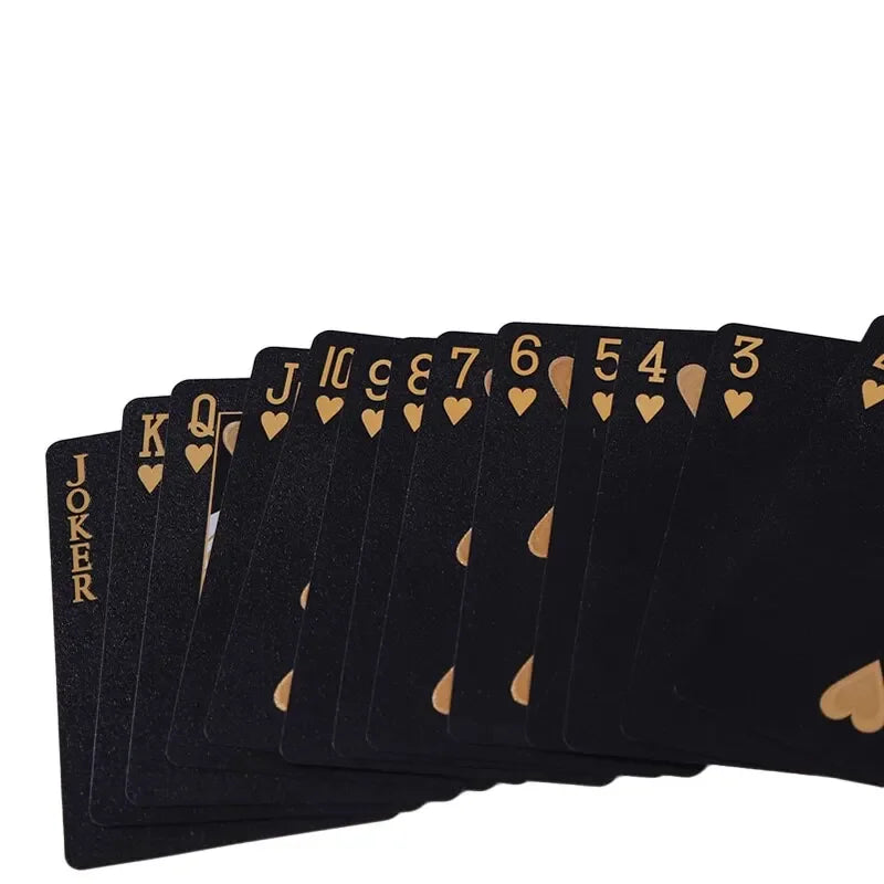 Black Gold Poker game card set waterproof poker set Magic Dmagic packaging board game gift collection