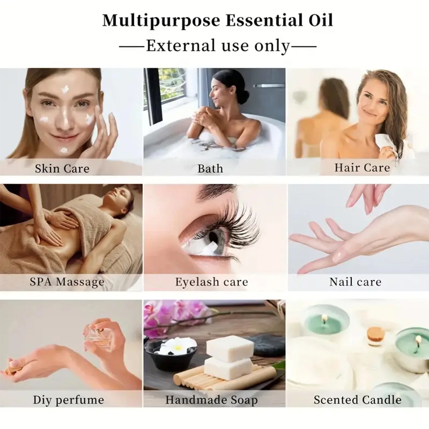 Aloe Vera Essential Oil for Skin Care, Massage, Shower, Diffusion Relaxation Essential Oil for Face, Body, Nails, Hair,Eyelashes