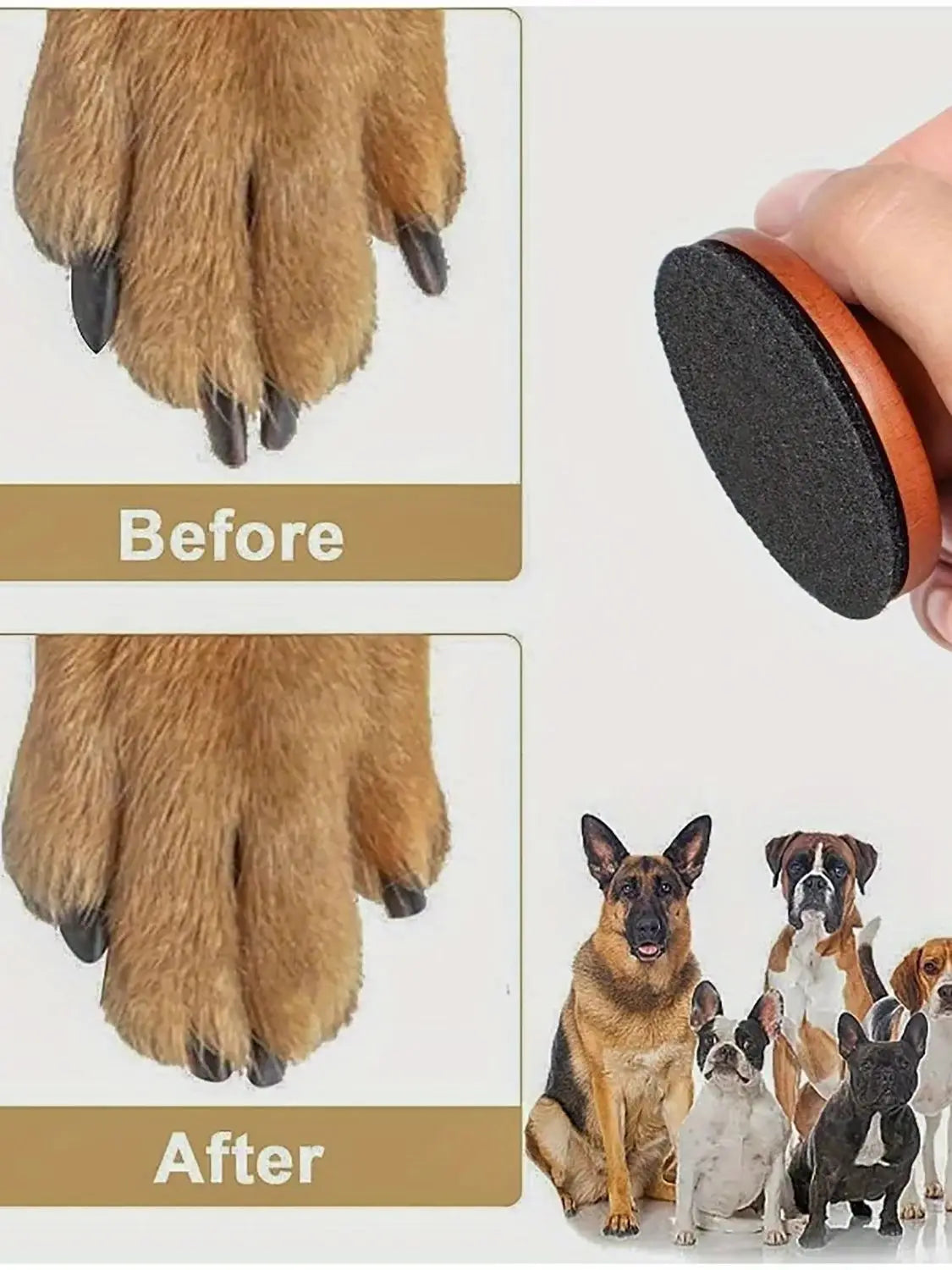 Dog Nail File, Nail File For Dogs, Scratch Square For Dogs Stress Free Nail File,Dog grinding paw tool Safe not hurt the paws