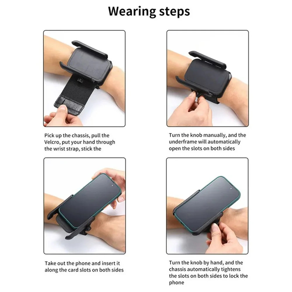 Universal 360° Rotation Multi-function Phone Holder for Car Wristband Mobile Support Phone Stand For Sports Cycling Motorcycle