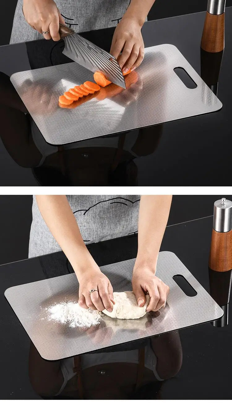 316 Stainless Steel Beehive Double-sided Thickened Cutting Board Antibacterial Mildew-proof Kneading Dough Board Cutting Board