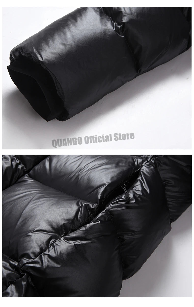 2023 New Arrivals Winter 90% White Goose Down Couple Hooded Coat Top Grade Men's Women Thick(Winter) Warm X-long Jackets