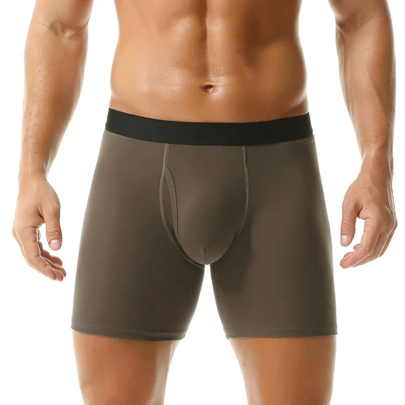 Men Underwear Panties Cotton Boy Boxer Shorts Undies Large Size Bigger Sports Breathable Underpants Fabric Comfortable Fashion