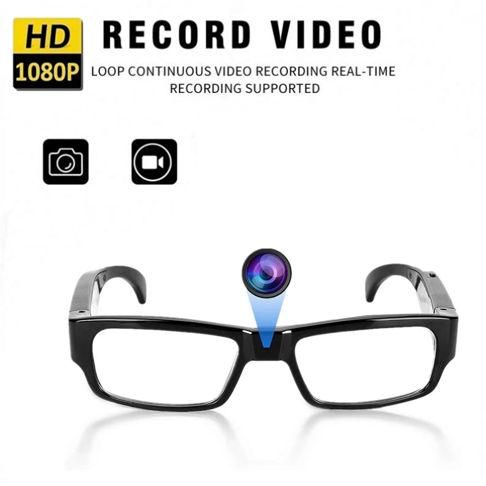 New Glasses With 1080P Outdoor Sports Camera Mini Wifi Intelligent Headset Glasses 110 Wide Angle Lens APP Control Action Camera