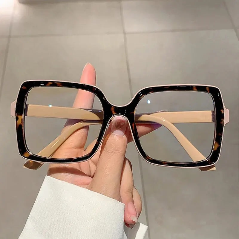 The New Style Retro Box Personality Bump Color Anti-blue Optical Glasses