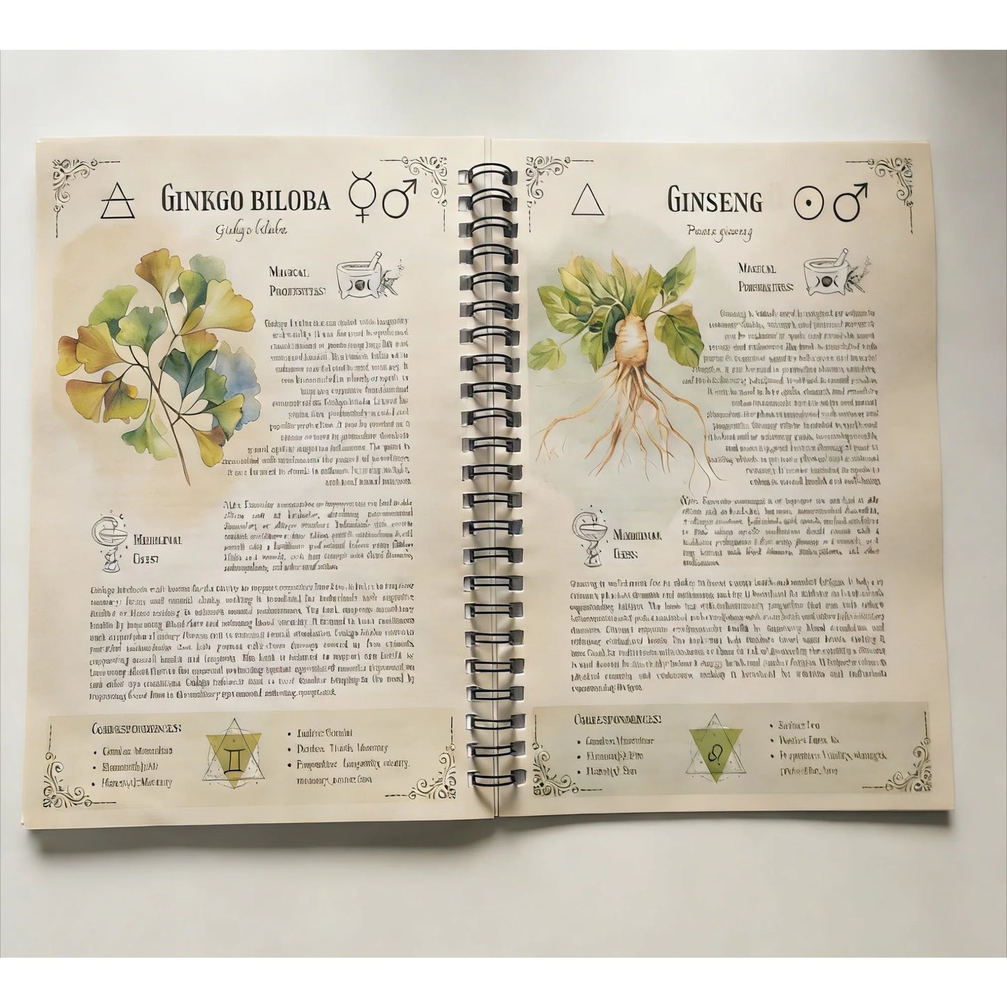 Natural Healing Handbook: Coil bound easy to read notebook with both practical and collectible value