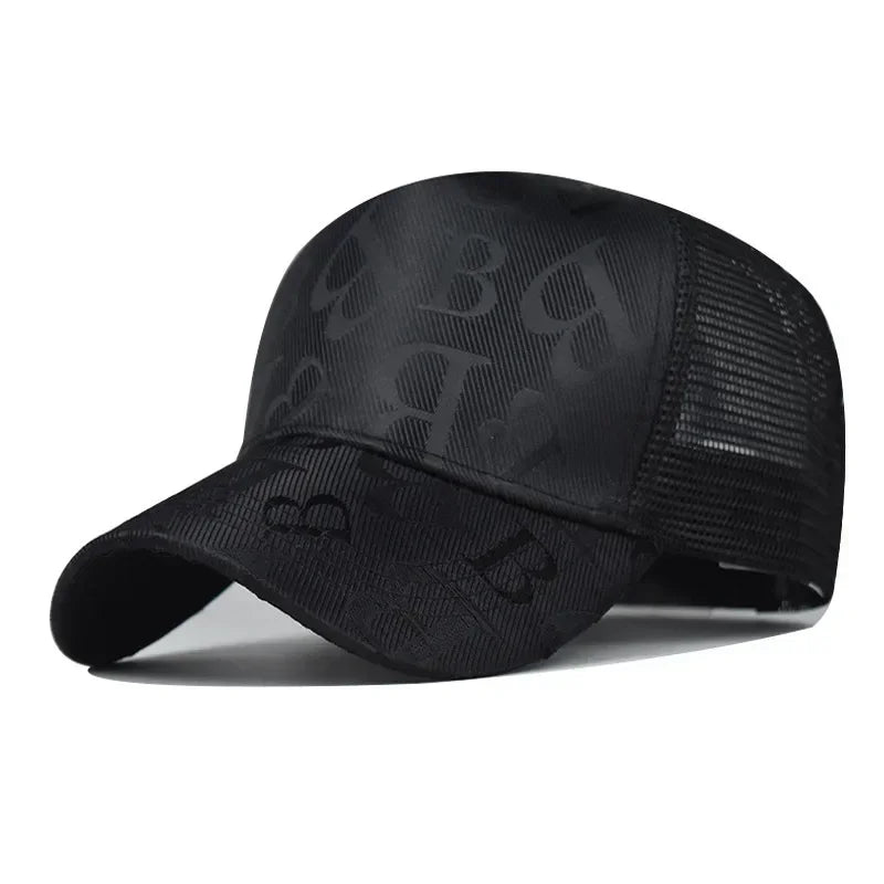 Fashion Designer Mesh Breathable Ponytail Rebound Hat Outdoor Casual Sun Protection Shade Cap Branded Baseball Cap