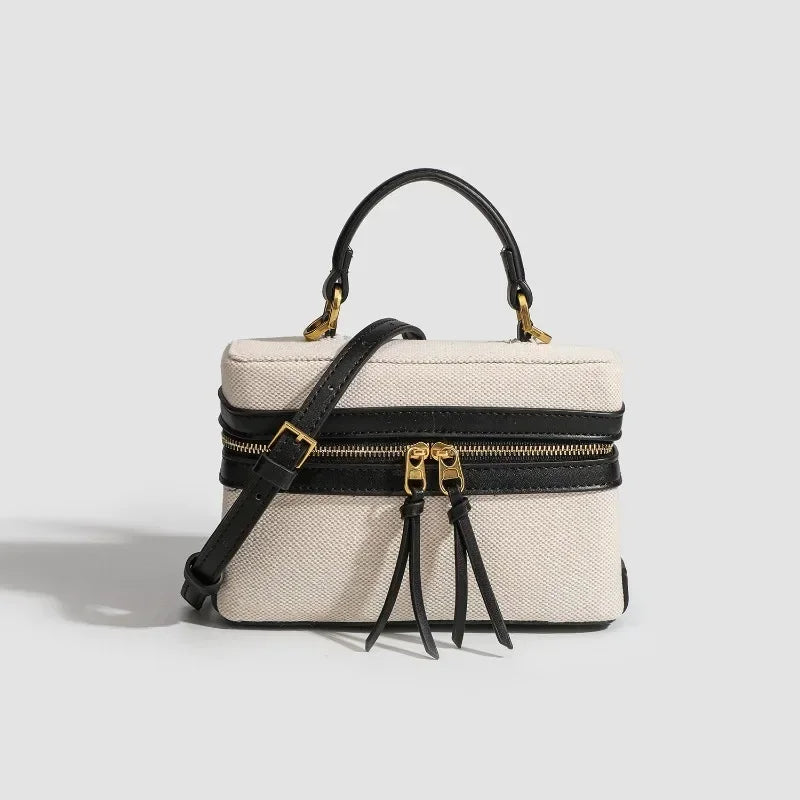 Fashion Box Women Handbags Designer Thick Canvas Shoulder Crossbody Bags Casual Spring and summer Small Purses 2025