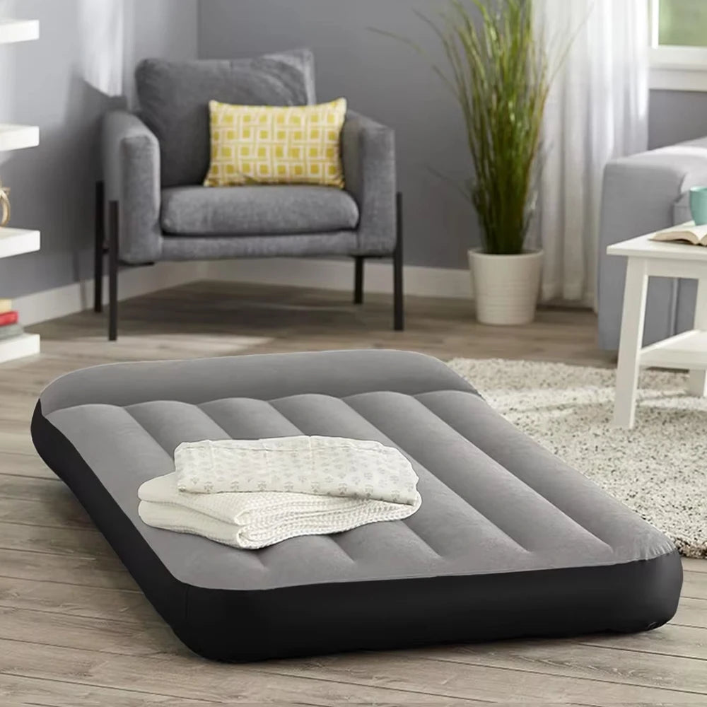 Indoor Inflatable Mattress Portable Foldable Storage 1-2 Person Air Cushion Bed For Family Camping Travel Floor Tent Thick Mat