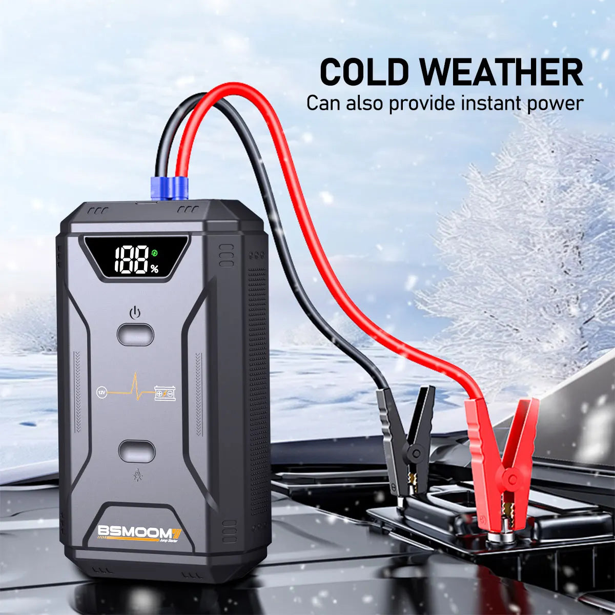 Professional Car Battery Starter Power Bank 5000A Jump Starter Portable 12V Car Battery Booster with 150PSI Air Pump