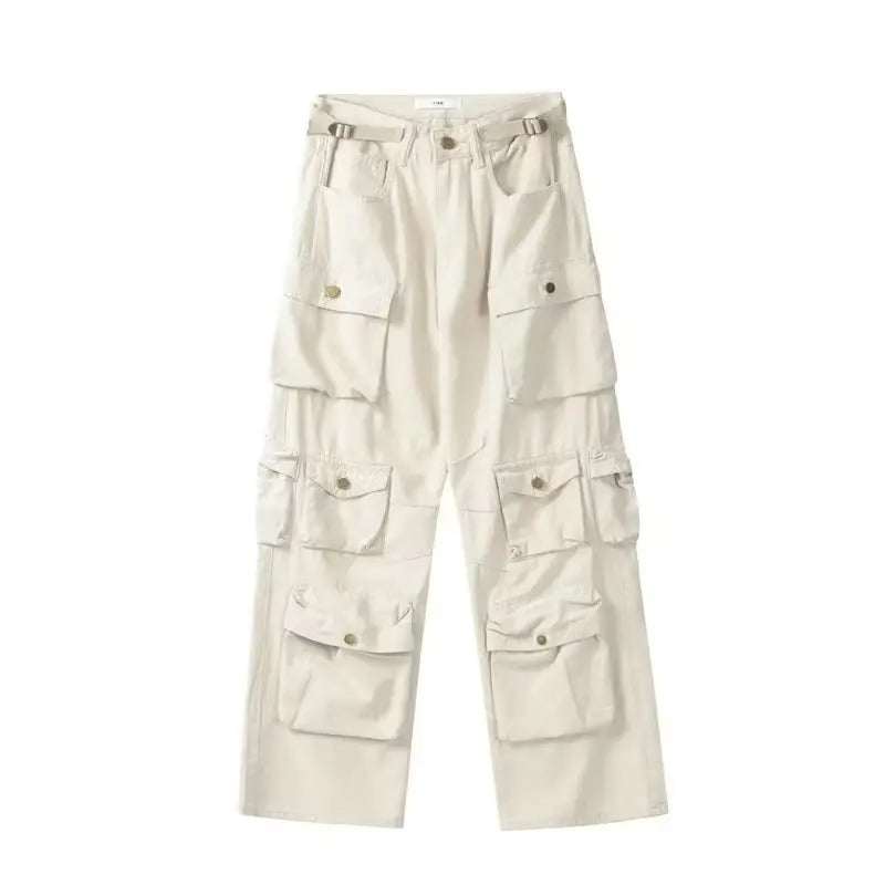 TARUXY Multiple Pockets Cargo Pants For Women Loose High Waist Fashion Sweatpants Women's Baggy Streetwear Pant Woman Trousers
