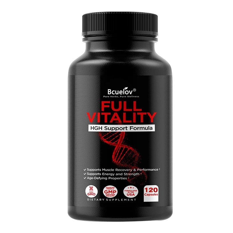 HGH Supplement for Men and Women, Human Growth Hormone Natural Support, Muscle Building, Muscle Growth, Post Workout Recovery