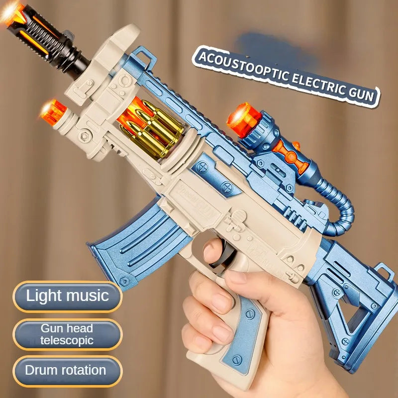 Children Electric Toy Gun Realistic Machine Submachine Gun Model Like Real Guns with Sound Light Effects Non-firing Kids Gifts