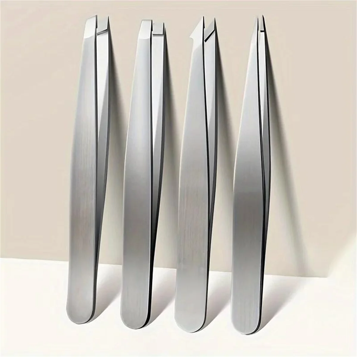 1/4 pcs Eyebrow Tweezers Set Stainless Steel Eyebrow Forceps Professional Beauty Tool Set For Facial Hair Inward Growing