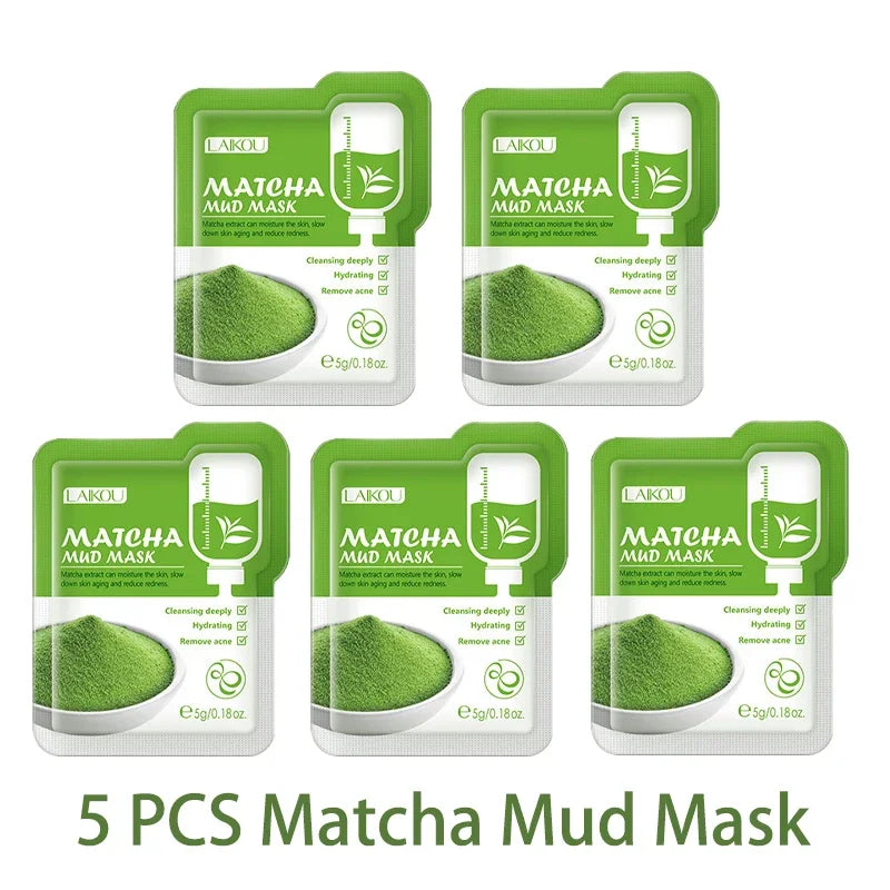 LAIKOU 5pcs Moisturizing Facial Mask Hydrating Sleeping Face Sheet Masks Repairing & Nourishing Night Face Mask Skin Care