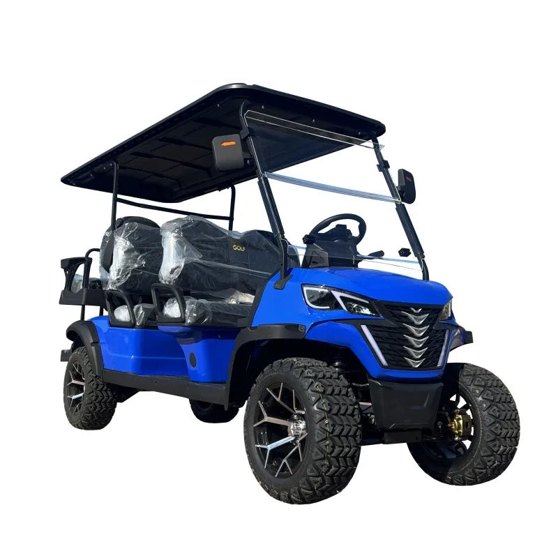 Brand New 4-Wheel High-Speed 60V Lithium Battery Mini Electric 2 4-Seater Lift Off-Road Vehicle Classic Golf Cart With Bumper