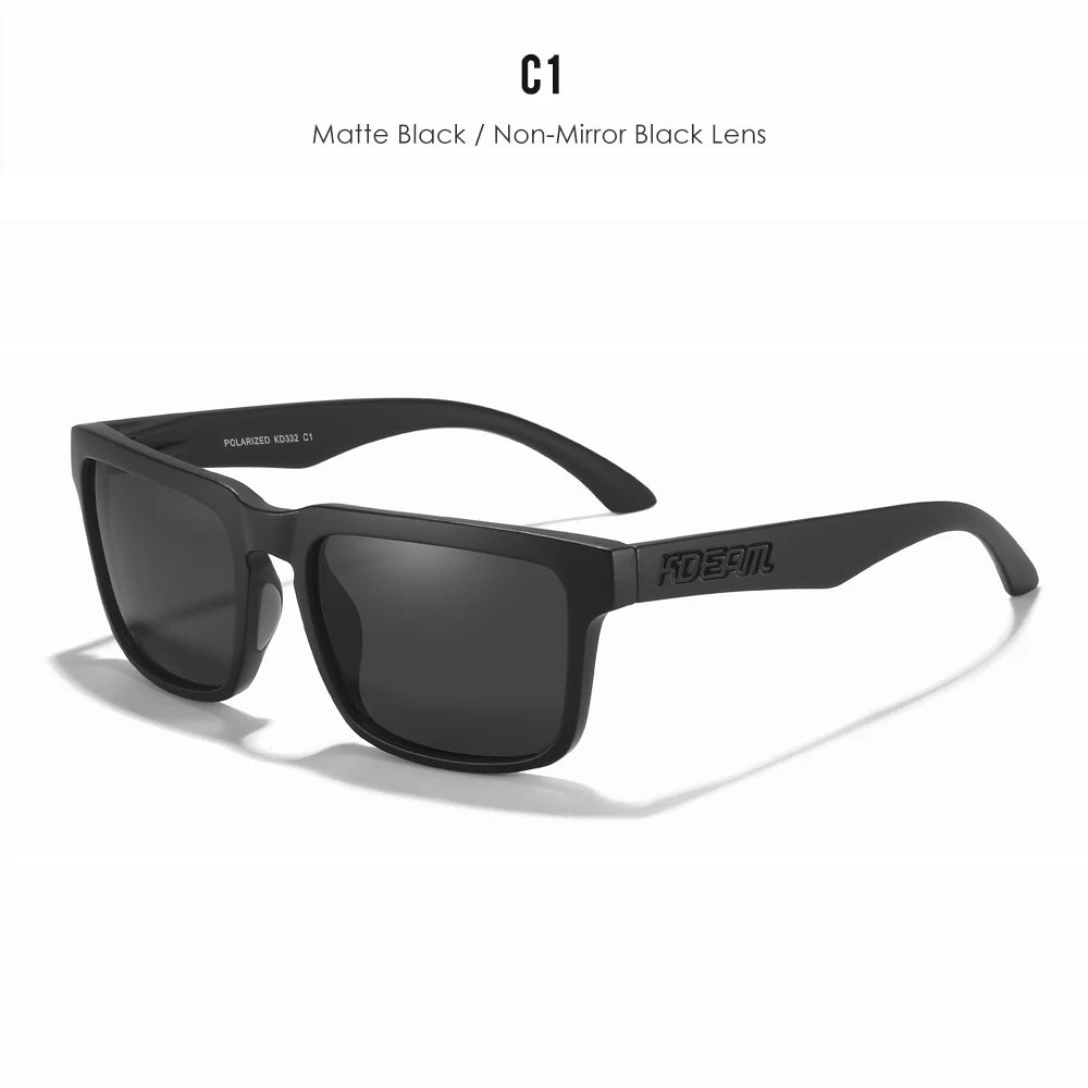 KDEAM Sleek Square Style Suits For Women And Men Fishing Sunglasses Polarized Vibrant Colors Three Dimensional Sunglass