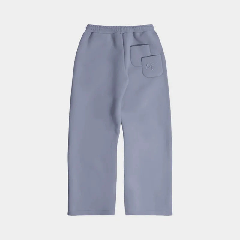 Y2K Casual Loose Jogger Pants Star Letter Pattern Square Pocket Embroidery Elastic Waist Sweatpants Men Women Comfort Streetwear