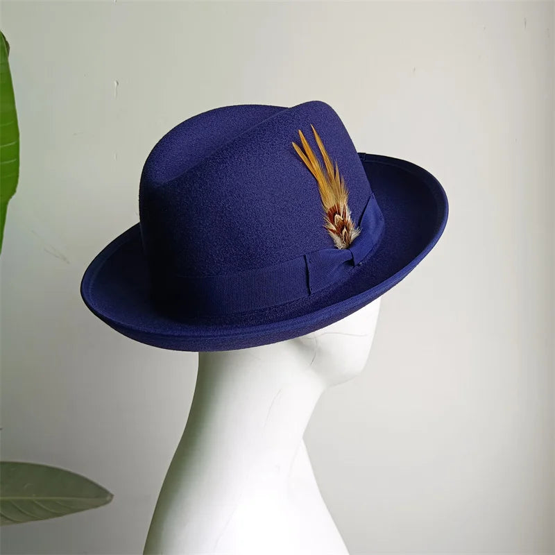 Green Retro Men's Spring Hat Unisex Men's Bow Women's Curved Brim Wide Brim Sun Hat Straw Hat Beach Hat sombrero hombre