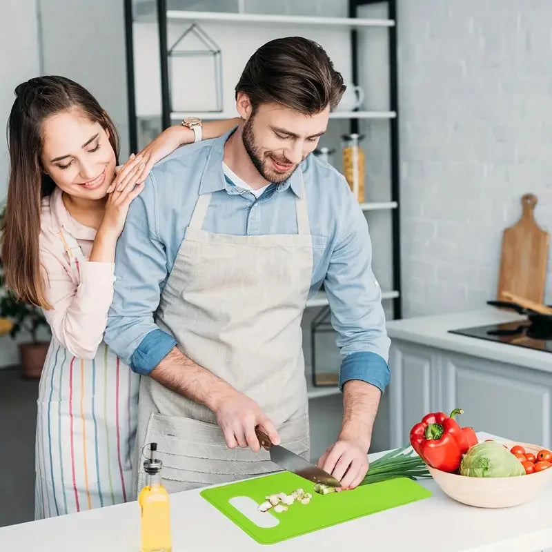 3 Pieces Cutting Boards, BPA Free Plastic Cutting Boards for Kitchen, Non Slip Cutting Mat for Meat and Vegetables, Thanksgiving