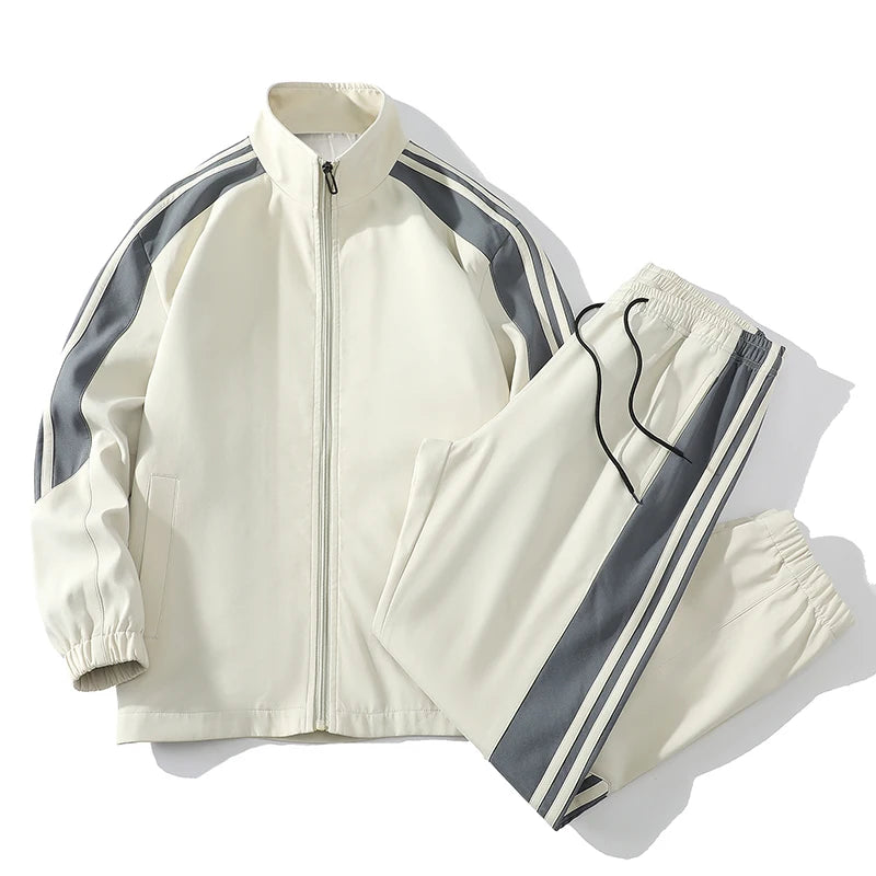Men's Tracksuits 2 Piece Long Sleeve Athletic Full Zip Sweatsuits Jogging Suit Set Casual Outdoor Streetwear Sport Tracksuit Set