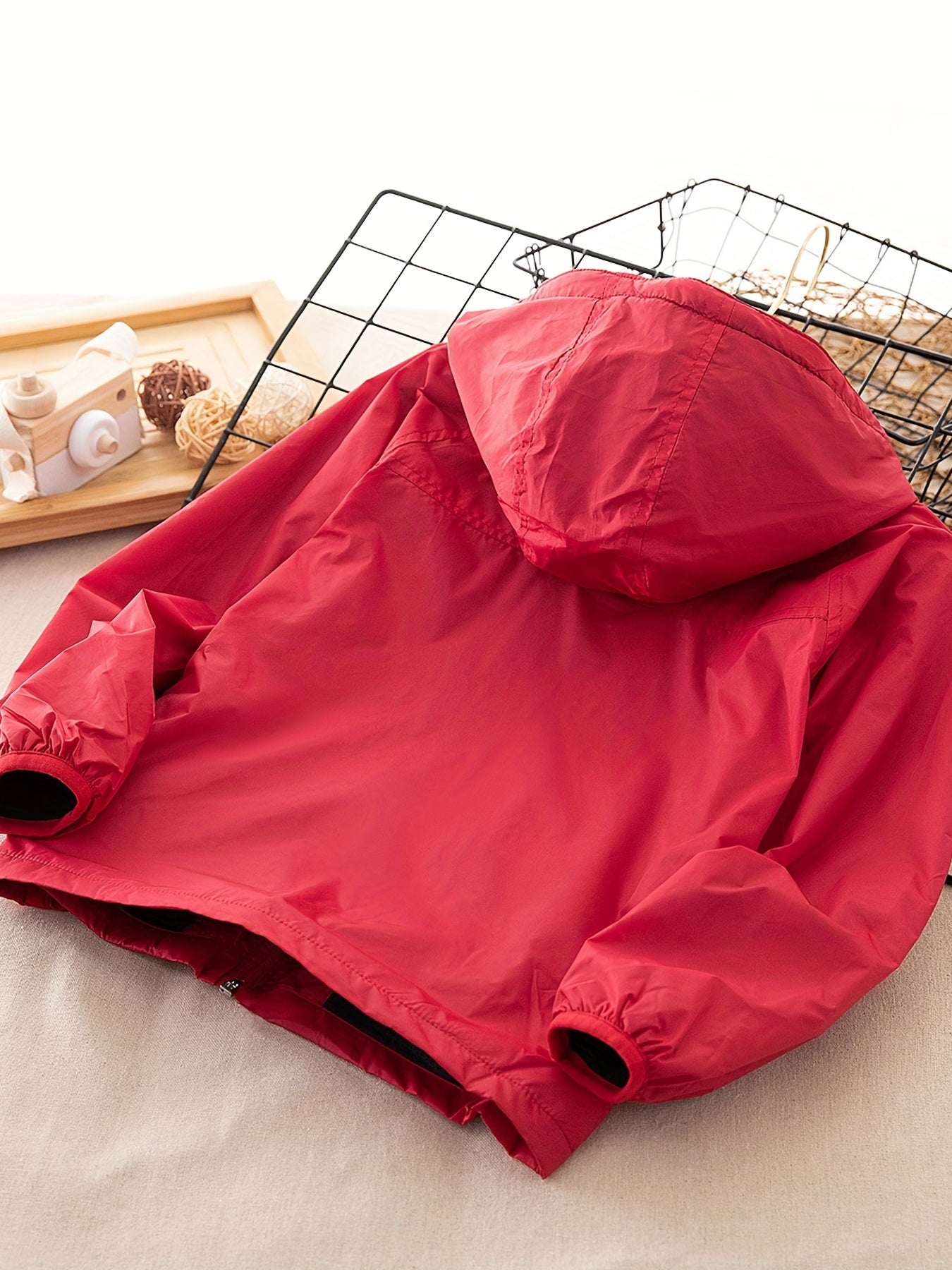 Boys Premium Zip Up Hooded Raincoat - Water-Resistant Windbreaker for Spring, Autumn, Winter - Durable & Stylish, Perfect Outerwear for Little Adventurers