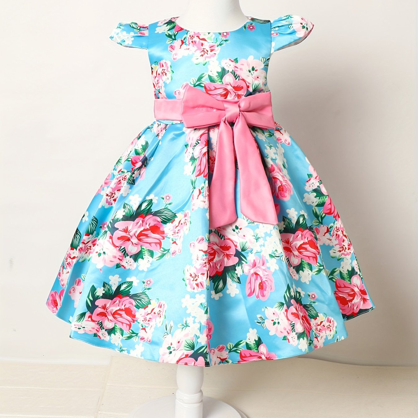 Children Eden 3-10 Years Girls Rose Print Dress