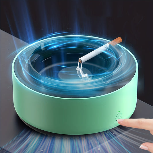 1pc, Smart Ashtray Air Purifier, Instantly Clears Second-hand Smoke And Odor, Battery Not Included, Household Gadgets, Holiday Gift, Birthday Gift, Gift For Friends