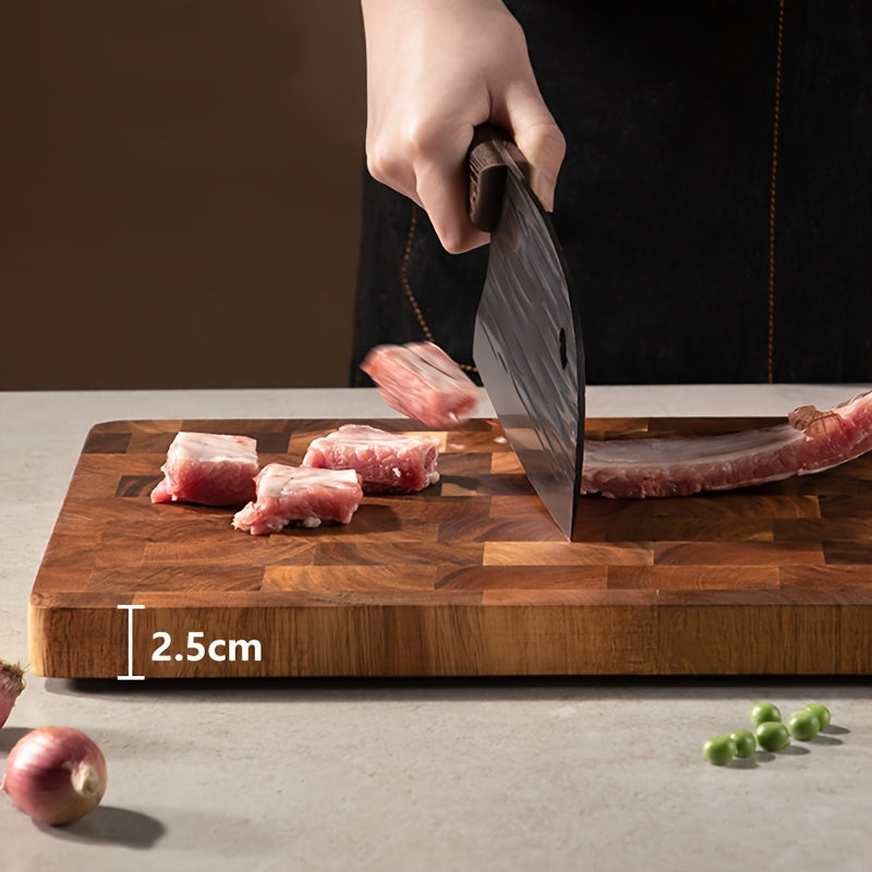 1/2pcs, Chopping Board, Wooden Cutting Board, Butcher Block, Cheese Charcuterie Board, Charcuterie Board for Meat, Cheese, Bread, Vegetables And Fruits, Cutting Board for Home Dormitory, Kitchen Gadgets, Gifts for Family