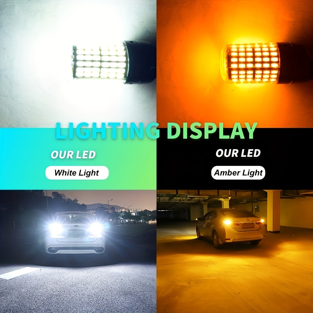 1pair/2pcs LED 1156 BA15S P21W 1157 P21/5W LED Bulbs For Super Brighter Car Brake Reversing Turn Signal Light