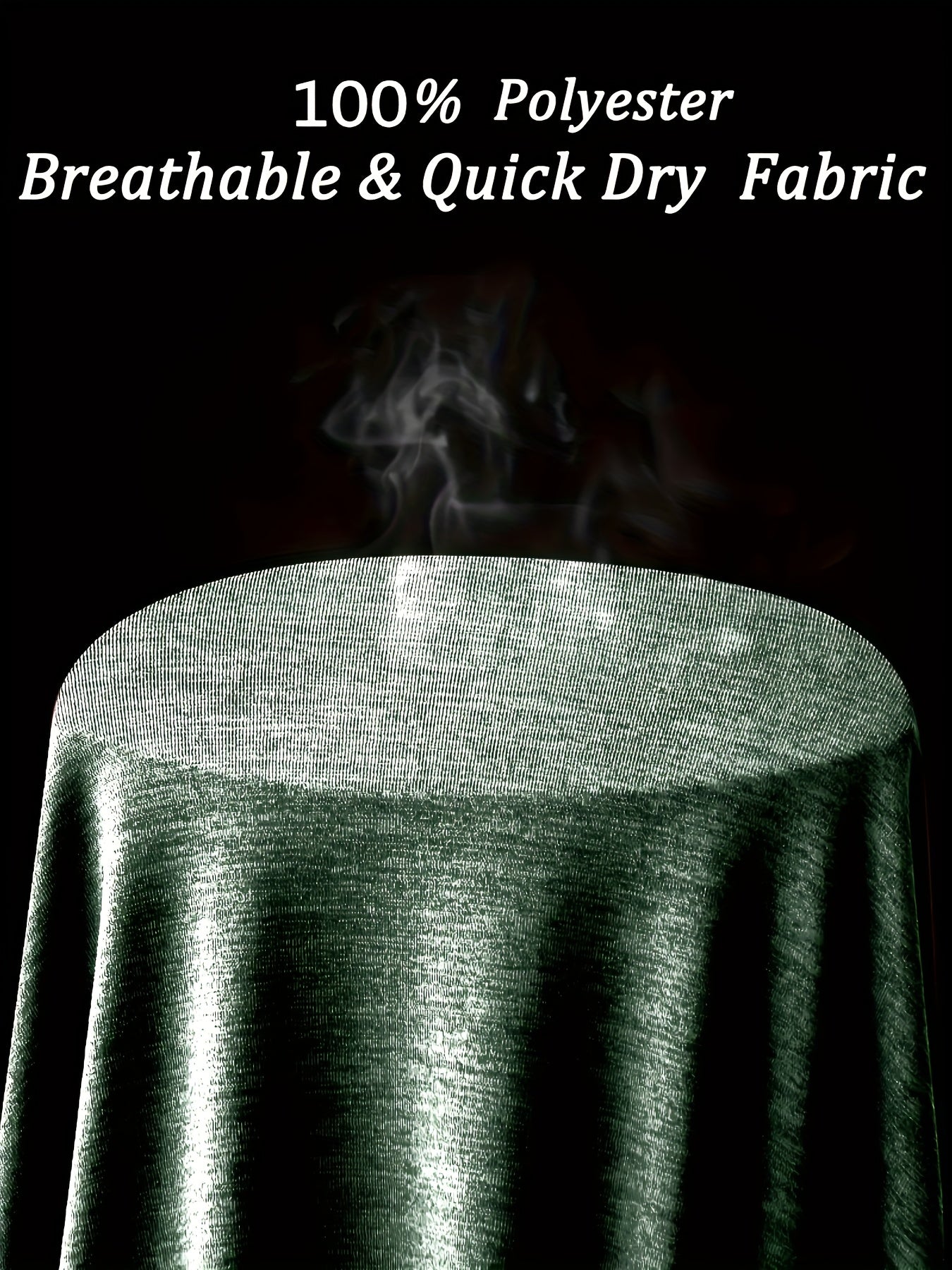 Summer Fitness Essential - Mens Quick-Drying, Breathable, Medium Stretch Polyester Short Sleeve Crew Neck T-Shirt for Sports and Casual Wear - Machine Washable, Perfect Gift for Him