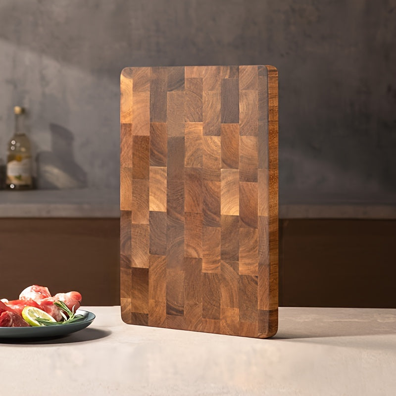 1/2pcs, Chopping Board, Wooden Cutting Board, Butcher Block, Cheese Charcuterie Board, Charcuterie Board for Meat, Cheese, Bread, Vegetables And Fruits, Cutting Board for Home Dormitory, Kitchen Gadgets, Gifts for Family