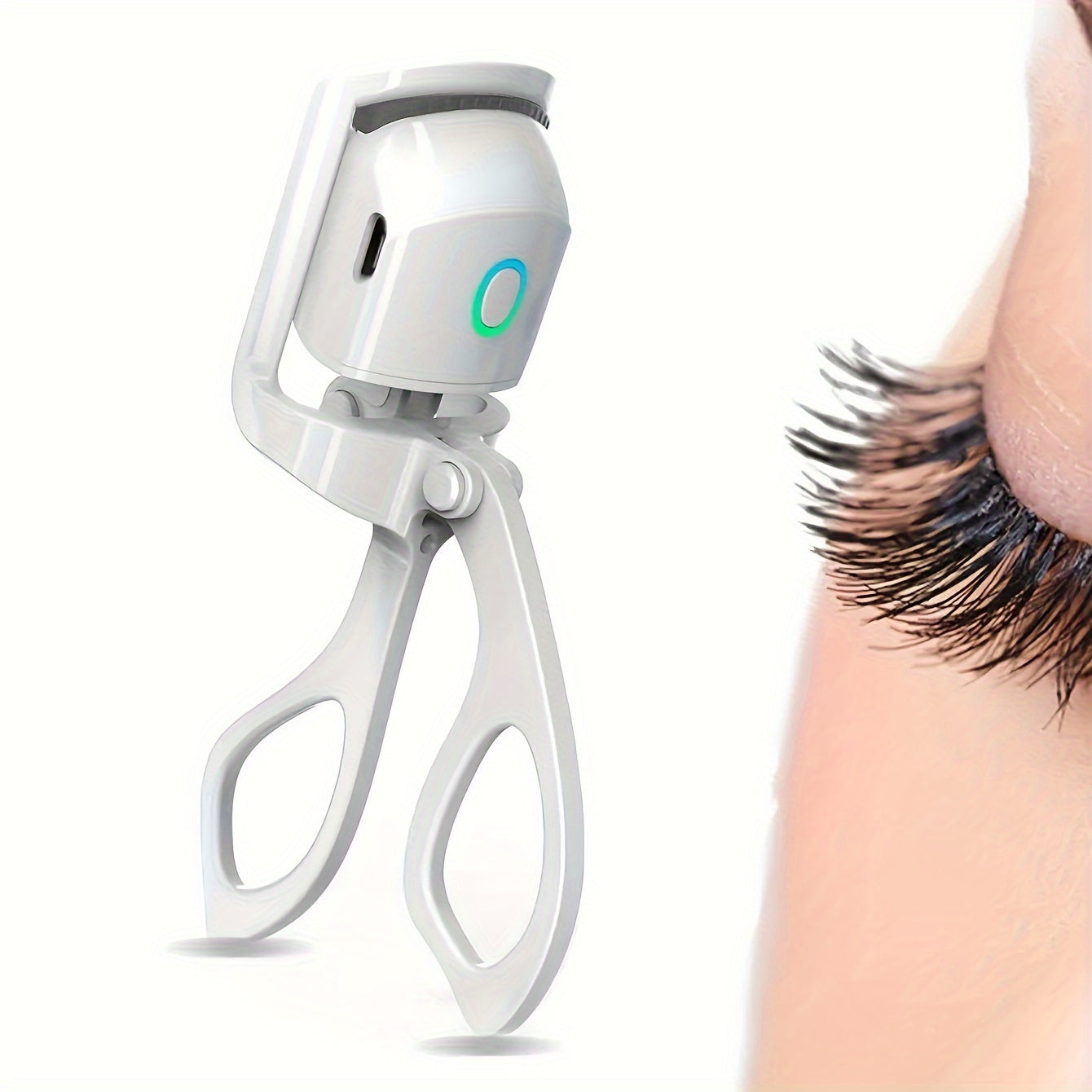 NIJ Electric Eyelash Curler with Technology - Corded Curling Device, Instant Volume & Lift, No to Lashes, for & (Plug-in, System) - Beauty Electronics for Sensitive Scalp/Collagen