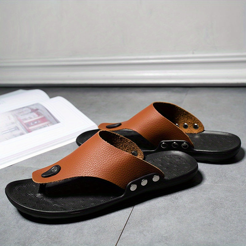 Simple Unisex Breathable Non-slip Slip On Sandals for Casual Summer Beach Outdoors for Men Women
