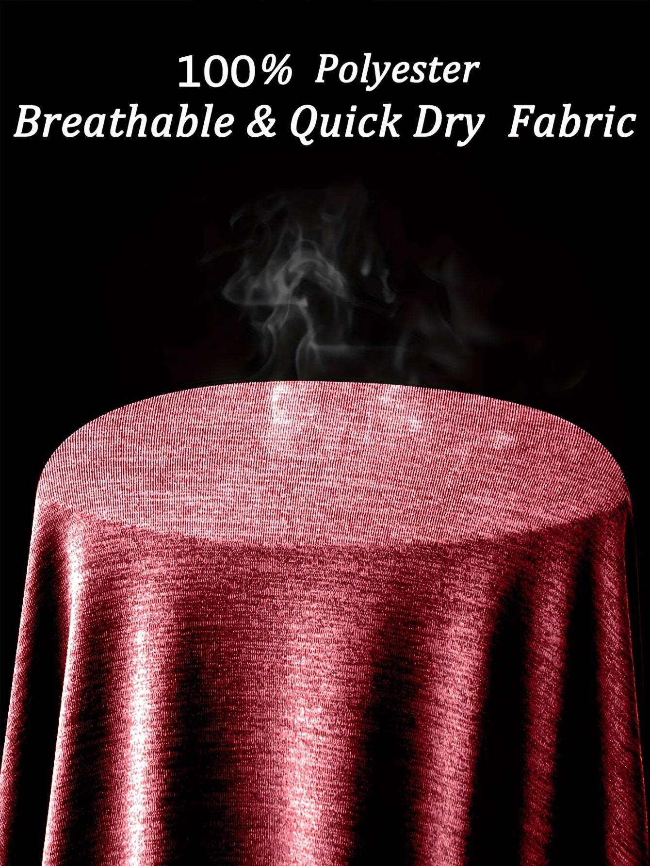Summer Fitness Essential - Mens Quick-Drying, Breathable, Medium Stretch Polyester Short Sleeve Crew Neck T-Shirt for Sports and Casual Wear - Machine Washable, Perfect Gift for Him