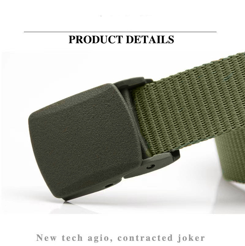 1pc Mens Casual Belt - Durable PP Material, Automatic Smooth Buckle, Timeless Simple Design - Perfect Gift for Young Men and Teenagers