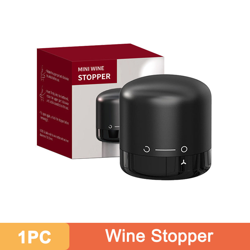 10x Leak-Proof Vacuum Wine Stoppers - Reusable Champagne Bottle Sealer Caps with Secure Lid, Durable Plastic for Wine & Champagne Preservation, Ideal for Home Bar, Kitchen, and Restaurant Use, Wine Bottle Sealer, Kitchen Esse