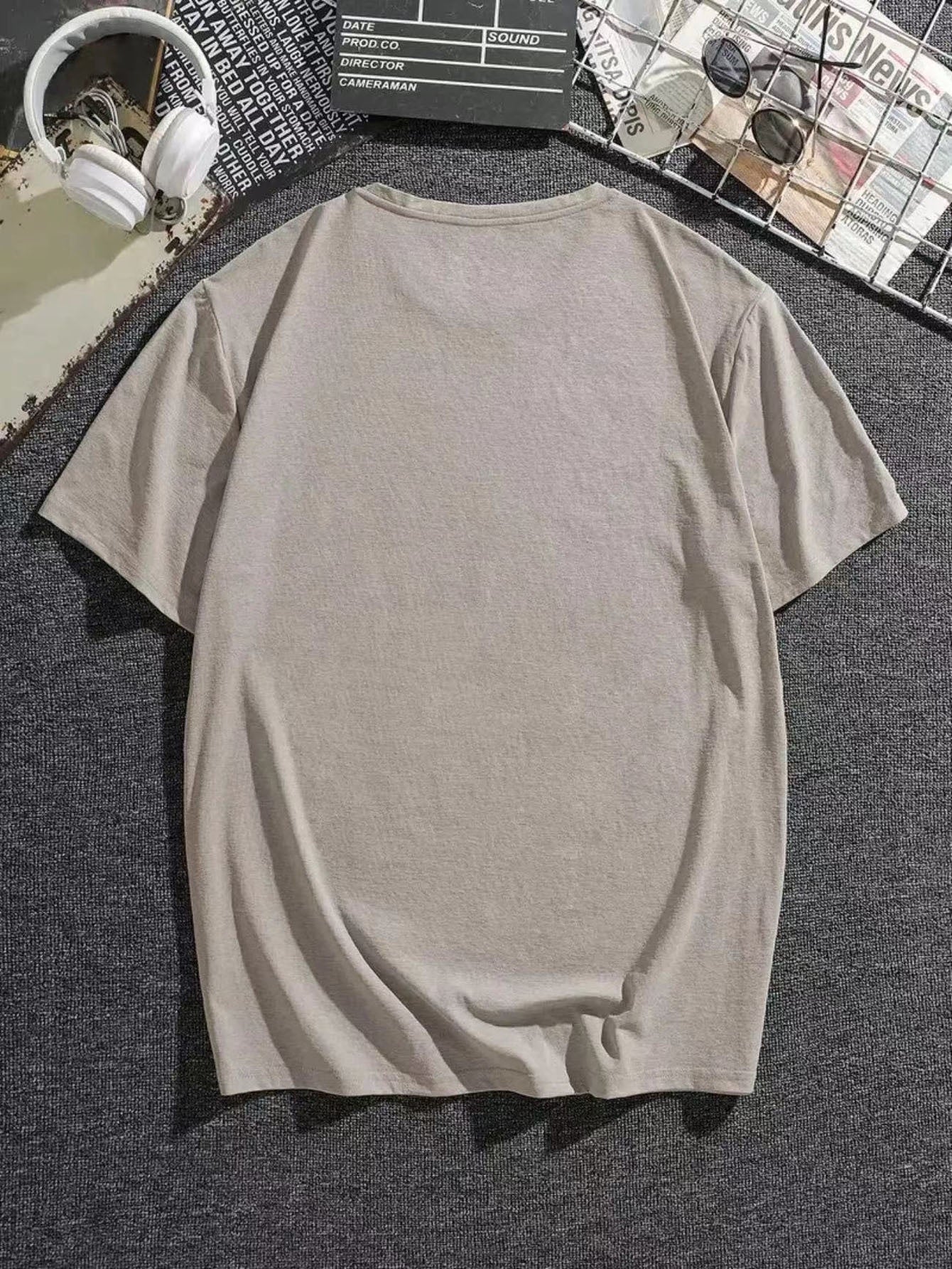 Plus Size Graphic Print T-Shirt for Men - Stylish Crew Neck, Medium Stretch Polyester, Geometric Pattern, Regular Fit, Trendy Chic Clothing for Big & Tall Guys, Best Sellers Gift for Summer