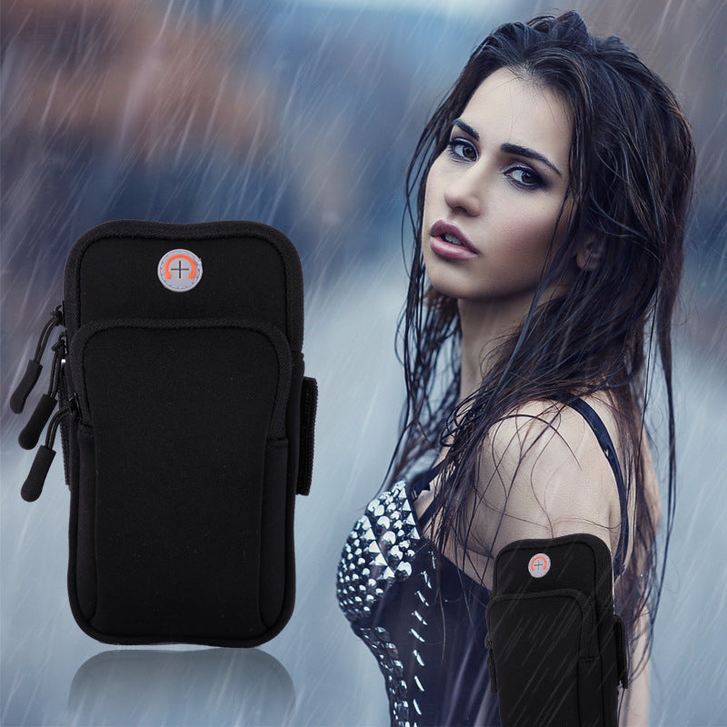 Waterproof Running Arm Bag - Water-Resistant Design with Spacious Compartment and Secure Strap for Men and Women - Perfect for Outdoor Sports and Fitness Activities like Running, Jogging, Cycling, and Hiking