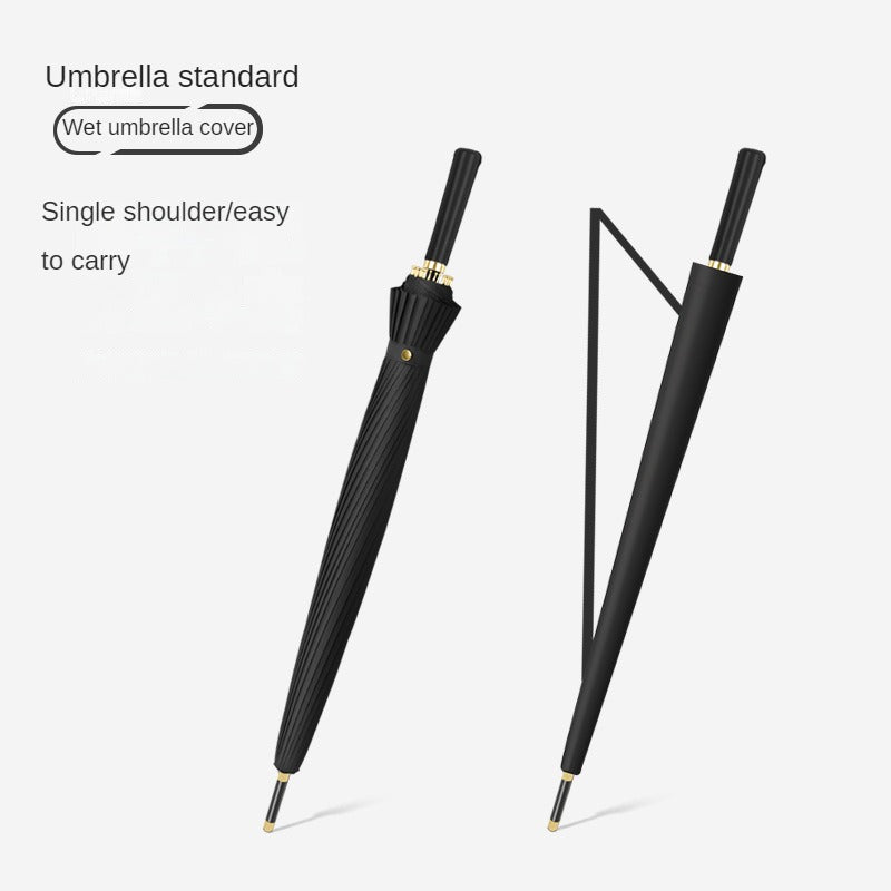 Unbreakable 24-Rib Automatic Umbrella - Super Large, Windproof & Waterproof - Compact for Men & Women - Comfortable Long Handle