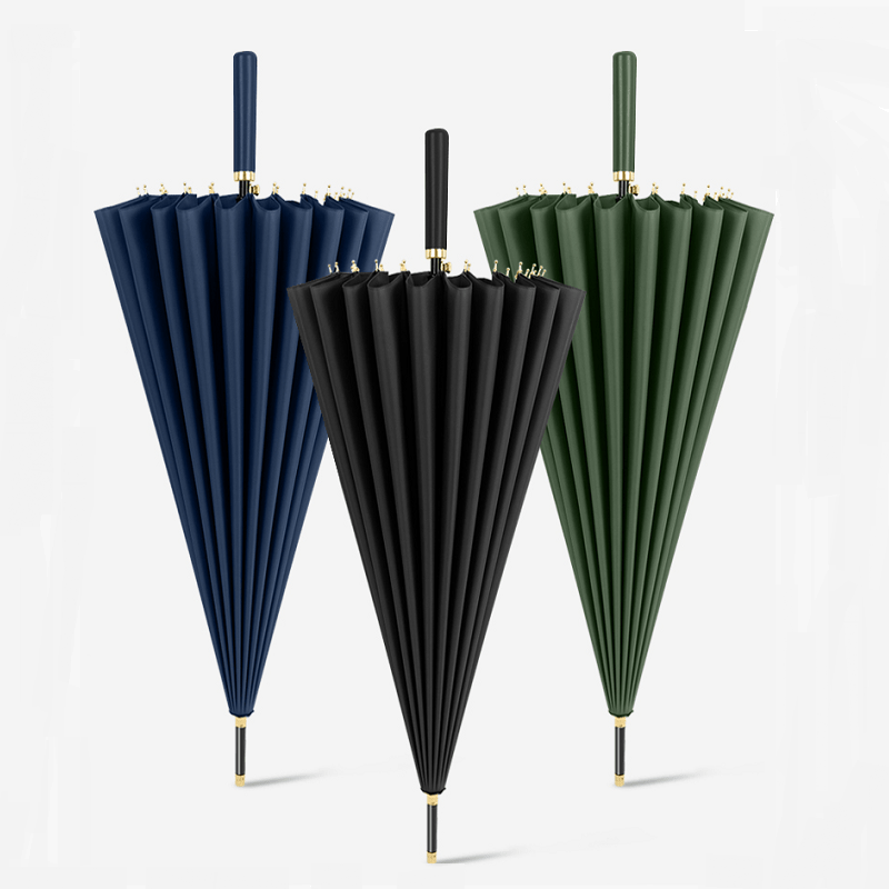Unbreakable 24-Rib Automatic Umbrella - Super Large, Windproof & Waterproof - Compact for Men & Women - Comfortable Long Handle